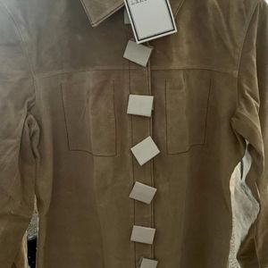 Suade Light tan Women's jacket Brand new w/ tags Never Worn